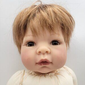 Lee Middleton Reva Realistic Baby Boy Doll Jointed 22" Weighs 3.5 Pounds Vintage